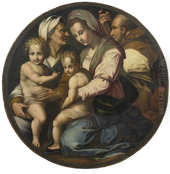 Holy Family With Saints Elizabeth And John The Baptist - view 1