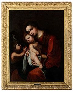 Madonnan Med Barnet Och Johannes by Andrea Del Sarto