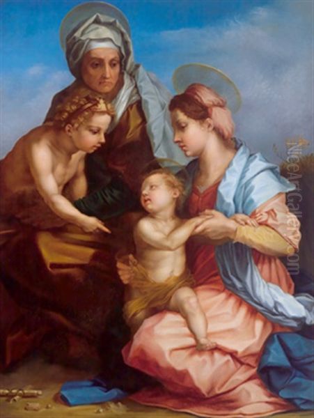 Madonna Mit Dem Jesuskind, Dem Johannesknaben Und Der Mutter Anna - view 1