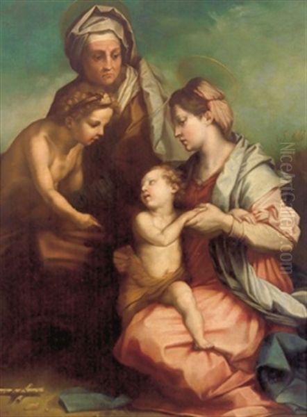 La Madonna Con Il Bambino, San Giovannino E La Santa Anna - view 1