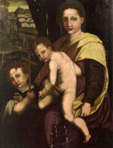 La Vierge A L'enfant Et Saint Jean-baptiste by Andrea Del Sarto