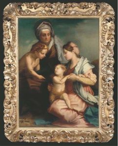 The Madonna And Child With Saint Elisabeth And The Infant Saint John The Baptist (the Medici Holy Family) by Andrea Del Sarto