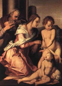 La Sainte Famille Avec Saint Jean Baptiste by Andrea Del Sarto