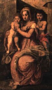 Madonna And Child With The Young St. John The Baptist