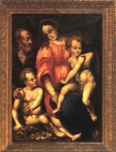 Die Heilige Familie Mit Johannesknabe