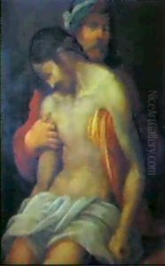 Joseph Von Arimathaa Halt Den Toten Christus