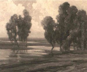 Paesaggio Fluviale D'autunno by Francesco Sartorelli