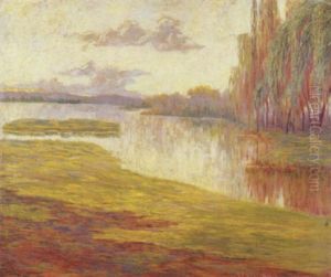 Paesaggio Fluviale Con Salici by Giulio Aristide Sartorio