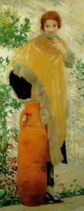 Portrait Of A Lady By An Urn Portrait Of A Lady By An Urn