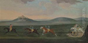The Chaise Match Run On Newmarket Heath On Wednesday 29 August 1750 by Francis Sartorius