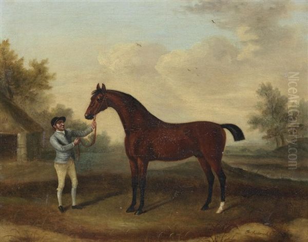 Vestris' Held By A Jockey - view 1