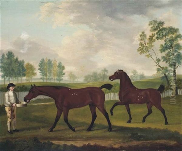 A Groom And Two Favourite Hunters - view 1