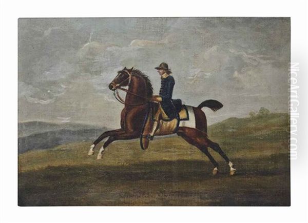 The Duke Of Devonshire's Flying Childers, Groom Up, In A Landscape - view 1