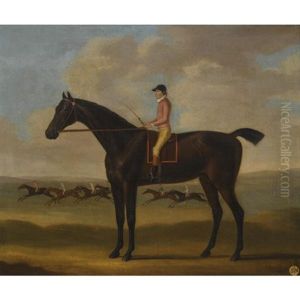 Portrait Of "goldfinder" With Jockey Up by Francis Sartorius