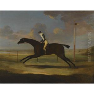 "scorpion", With Jockey Up, Being Exercised On Musselburgh Racecourse by Francis Sartorius
