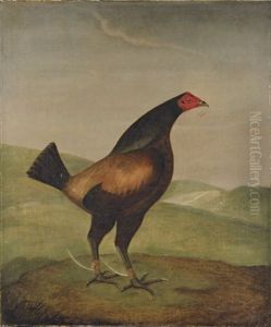 Lord Egremont's "dauntless," A Fighting Cock In A Landscape by Francis Sartorius