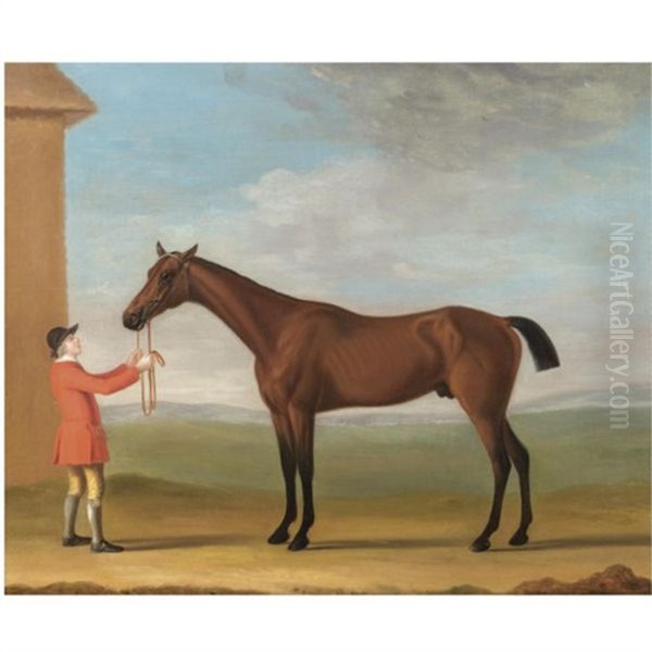 Mr Jenison Shafto's Bay Racehorse "goldfinder" - view 1