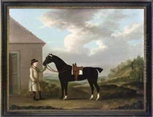 A Gentleman With His Hunter In An Extensive Landscape by Francis Sartorius