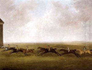 A Race At Newmarket by Francis Sartorius