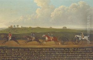The Chaise Match Run On Newmarket Heath On Wednesday 29 August 1750 by Francis Sartorius