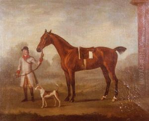 Untitled (landscape With Hunter, Horse And Hound) by Francis Sartorius