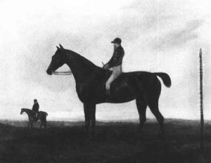 A Thoroughbred With Jockey Up by Francis Sartorius