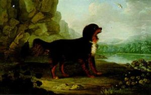 A Favourite Dog In A Landscape by Francis Sartorius