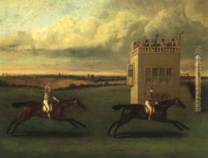 New Market Second Spring Meeting, 1801, Match For 200       Guineas: Lord Darlington's Champion Beating Mr. Heathcote's