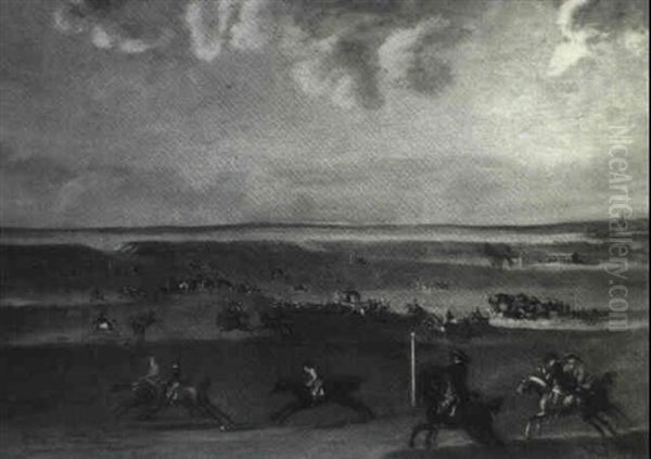 Dictator Beating Freeholder & Diana For The King's Plate Of A 100, Guineas At Newmarket For 6 Yr. Olds, 12st On Oct... - view 1