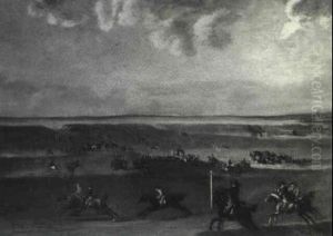 Dictator Beating Freeholder & Diana For The King's Plate Of A 100, Guineas At Newmarket For 6 Yr. Olds, 12st On Oct... by Francis Sartorius