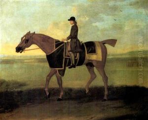 A Chesnut Race Horse Ridden By A Groom On Newmarket Heath ('sedbury'?) by Francis Sartorius