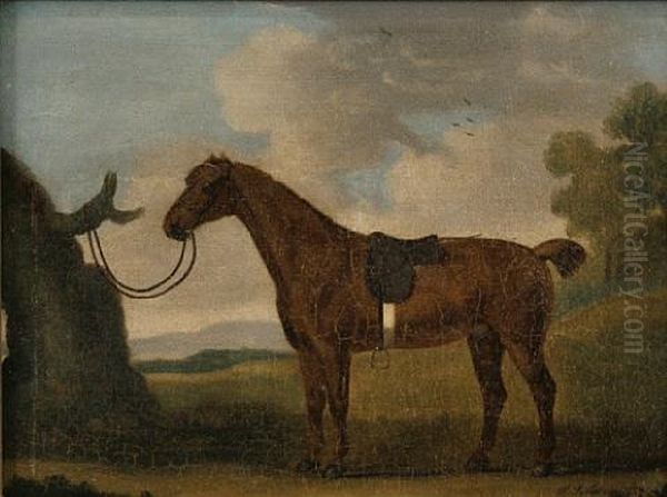 Portrait Of A Chestnut Hunter - view 1