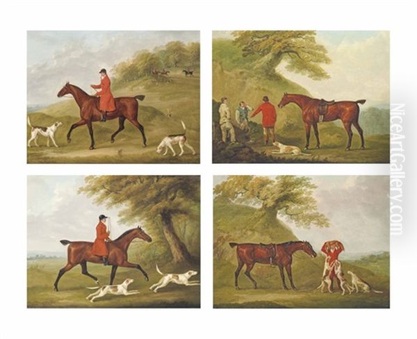 Drawing Cover; Digging Out; Full Cry; The Kill (set Of 4) - view 1