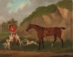 Reiter Mit Pferd, Erlegtem Fuchs Und Hunden by John Nost Sartorius