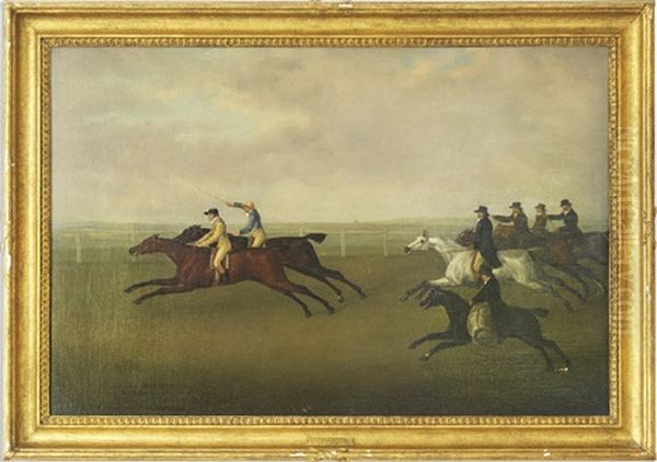 Sir H.t. Vane's "hambeltonian" Beating Mr. Cookson's "diamond" - view 1