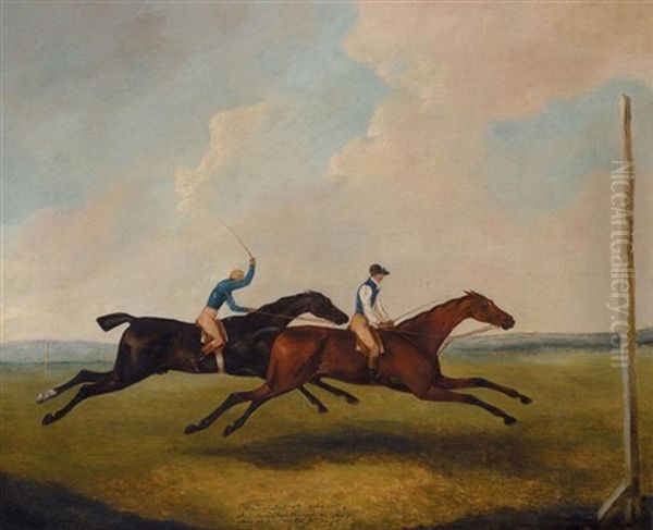 A Matched Race Between Sir Harry Vane-tempests's "hambletonian" And Mr Joseph Cookson's Horse "diamond" At Newmarket - view 1