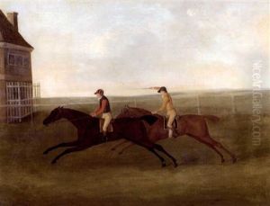 The Prince Of Wales's "traveller" Beating Lord Grosvenor's "meteor" At Newmarket, 4th May 1790 by John Nost Sartorius