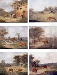 A Run With Mr. James Drake Brockman's Hounds At Beachborough, Kent