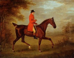 A Hunstman On A Bay Hunter, In A Landscape by John Nost Sartorius