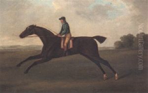 "lurcher" Exercising With Jockey Up by John Nost Sartorius