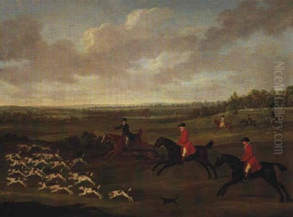George And Delaval Shafto Of Carrycoats Hall, Riding To Hounds - view 1