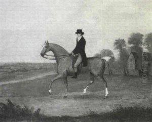 Portrait Of A Gentleman Believed To Be Mr Jennings Of Gelli-deg Carmarthenshire On His Favourite Hunter by John Nost Sartorius