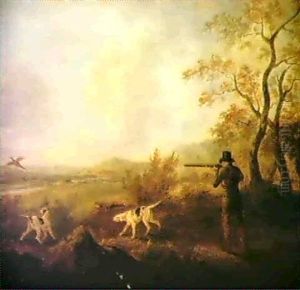 Gentlemen Out Shooting by John Nost Sartorius
