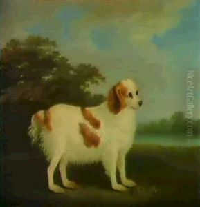 A Favourite Spaniel In A Landscape by John Nost Sartorius