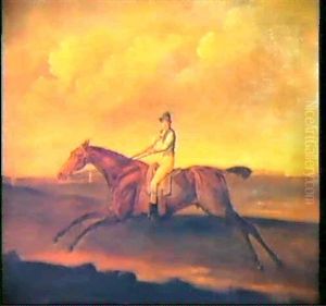 Portrait Of A Race Horse, Saidto Be Baron T. Ridden By      Samuel Chifney