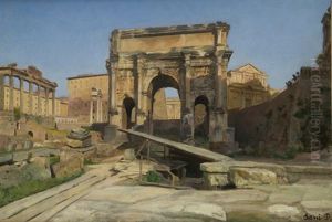 Roma, L"arco Di Settimio Severo Nel Foro Romano by Pietro Sassi