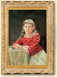 Girl Witha Rose by Georg Sassnick