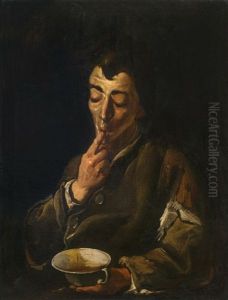 Bildnis Eines Mannes Mit Tasse
