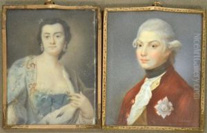 Jeune Femme (+ Jeune Homme; Pair) by Robert William Satchwell