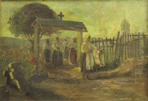 Women At Memorial Service by Alexandru Satmary